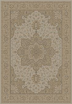 Dynamic IMPERIAL Beige Rectangle 2x4 ft polypropylene Carpet 70092