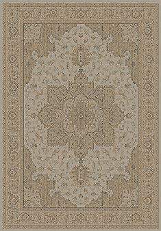Dynamic IMPERIAL Beige Rectangle 4x6 ft polypropylene Carpet 70113