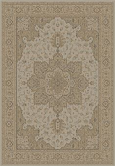 Dynamic IMPERIAL Beige Rectangle 7x10 ft polypropylene Carpet 70158