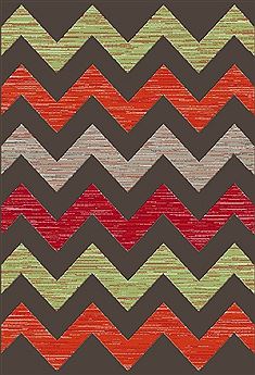 Dynamic INFINITY Multicolor Rectangle 5x8 ft polypropylene Carpet 70271