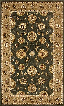 Dynamic JEWEL Green Runner 6 to 9 ft Wool Carpet 70334