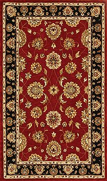 Dynamic JEWEL Red Rectangle 7x10 ft Wool Carpet 70366