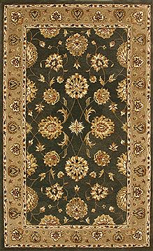 Dynamic JEWEL Green Rectangle 8x11 ft Wool Carpet 70379