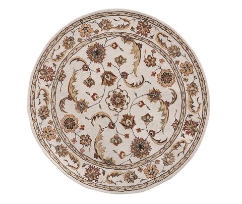 Dynamic JEWEL Beige Round 53 X 53 Area Rug JWR570113100 801-70396 Image 0