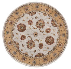 Dynamic JEWEL White Round 5'3" X 5'3" Area Rug JWR570230107 801-70401