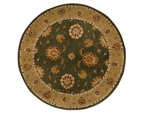 Dynamic JEWEL Green Round 53 X 53 Area Rug JWR570230444 801-70403 Image 0