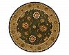 Dynamic JEWEL Green Round 53 X 53 Area Rug JWR570230444 801-70403 Thumb 0