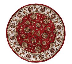 Dynamic JEWEL Red Round 5'3" X 5'3" Area Rug JWR570231330 801-70406