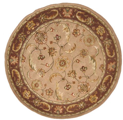 Dynamic JEWEL Grey Round 710 X 710 Area Rug JWR870113108 801-70409 Image 0