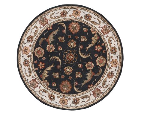 Dynamic JEWEL Grey Round 710 X 710 Area Rug JWR870113808 801-70411 Image 0
