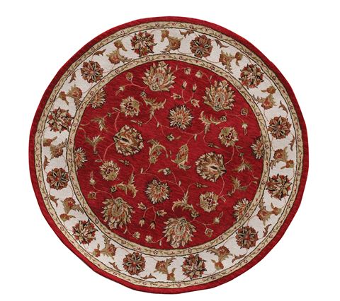 Dynamic JEWEL Red Round 710 X 710 Area Rug JWR870231330 801-70418 Image 0