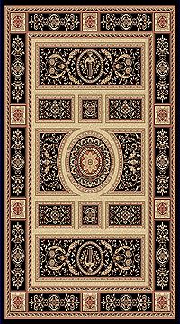 Dynamic LEGACY Black Runner 2'2" X 7'7" Area Rug LE2858021090 801-70458