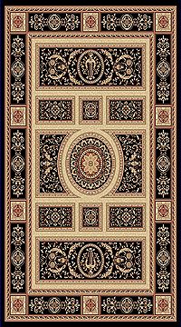 Dynamic LEGACY Black Rectangle 5x8 ft  Carpet 70506