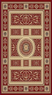 Dynamic LEGACY Red Rectangle 7x10 ft  Carpet 70532