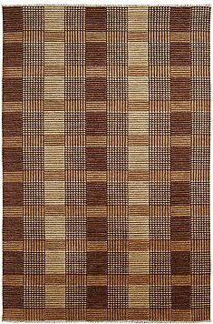 Dynamic LOUNGE Brown Rectangle 2x4 ft Wool Carpet 70607