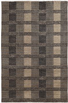 Dynamic LOUNGE Grey Rectangle 2x4 ft Wool Carpet 70609