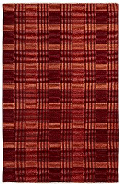 Dynamic LOUNGE Red Rectangle 4x6 ft Wool Carpet 70612