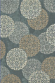 Dynamic MELODY Blue Runner 2'2" X 10'10" Area Rug ME212985014997 801-70709