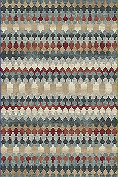 Dynamic MELODY Multicolor Rectangle 2x4 ft polypropylene Carpet 70754