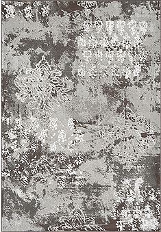 Dynamic MYSTERIO Grey Rectangle 5x8 ft polypropylene Carpet 70883