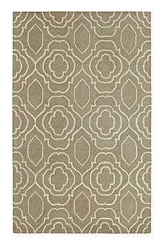 Dynamic Palace Grey Rectangle 2x4 ft Wool Carpet 70996