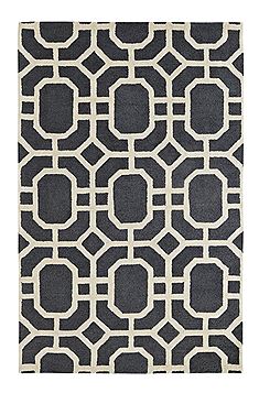 Dynamic Palace Grey Rectangle 8x11 ft Wool Carpet 71091