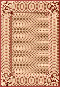 Dynamic PIAZZA Beige Rectangle 4x6 ft polypropylene Carpet 71270