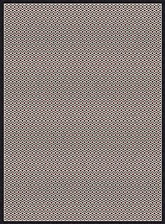 Dynamic PIAZZA Black Rectangle 7x10 ft polypropylene Carpet 71341