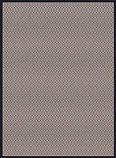 Dynamic PIAZZA Black Rectangle 7x10 ft polypropylene Carpet 71341
