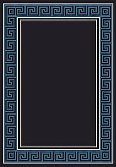 Dynamic PIAZZA Black Rectangle 8x11 ft polypropylene Carpet 71345