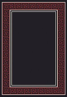 Dynamic PIAZZA Black Rectangle 8x11 ft polypropylene Carpet 71346