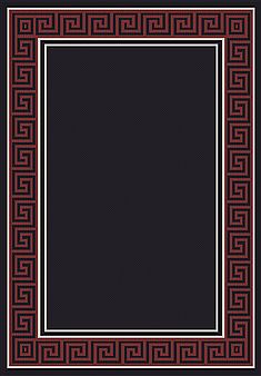 Dynamic PIAZZA Black Rectangle 8x11 ft polypropylene Carpet 71346