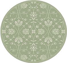 Dynamic PIAZZA Green Round 5 to 6 ft polypropylene Carpet 71378