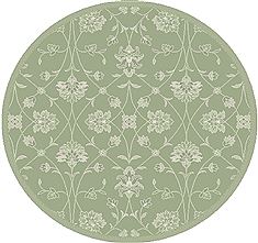 Dynamic PIAZZA Green Round 5 to 6 ft polypropylene Carpet 71378
