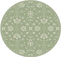 Dynamic PIAZZA Green Round 5'3" X 5'3" Area Rug PZR527444808 801-71378