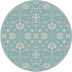 Dynamic PIAZZA Blue Round 5 to 6 ft polypropylene Carpet 71379