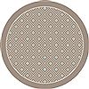 Dynamic PIAZZA White Round 53 X 53 Area Rug PZR561412139 801-71388 Thumb 0