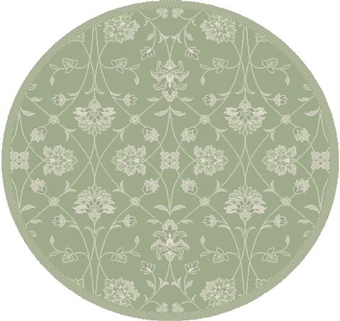 Dynamic PIAZZA Green Round 710 X 710 Area Rug PZR827444808 801-71394 Image 0