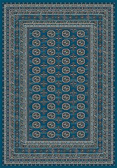 Dynamic REGAL Blue Rectangle 8x11 ft  Carpet 71592