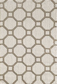 Dynamic SILKY SHAG White 2'0" X 3'3" Area Rug SI245903110 801-71795