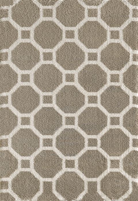 Dynamic SILKY SHAG Beige 20 X 33 Area Rug SI245903115 801-71796 Image 0