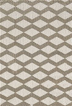 Dynamic SILKY SHAG White Rectangle 2x3 ft  Carpet 71799