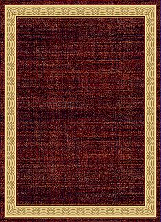 Dynamic YAZD Red Rectangle 3x5 ft  Carpet 72394
