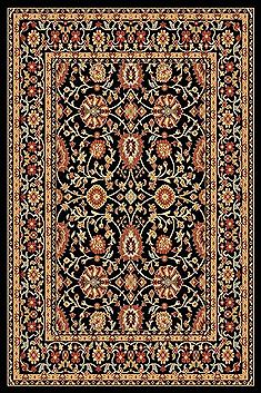 Dynamic YAZD Black Rectangle 3x5 ft  Carpet 72405
