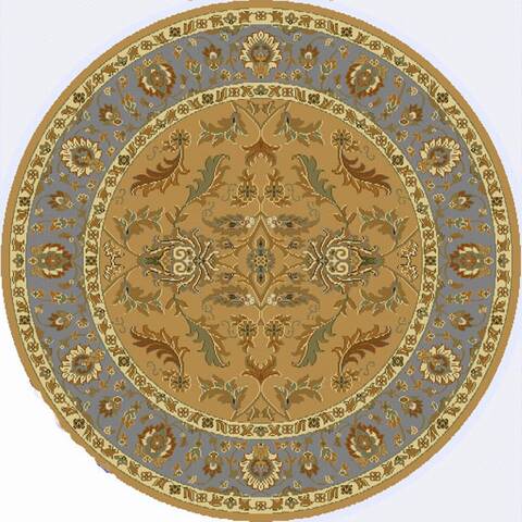 Yazd Dynamic Rug Dynamic YAZD Beige Round 5 to 6 ft polypropylene Carpet 72423 | SKU 72423
