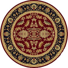 Dynamic YAZD Red Round 5'3" X 5'3" Area Rug YAR51744310 801-72424