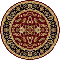 Dynamic YAZD Red Round 5'3" X 5'3" Area Rug YAR51744310 801-72424