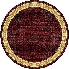 Dynamic YAZD Red Round 5 to 6 ft  Carpet 72426