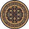 dynamic_rug_yazd_collection_synthetic_black_round_area_rug_72436
