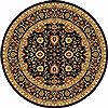Dynamic YAZD Black Round 53 X 53 Area Rug YAR52803090 801-72436 Thumb 0